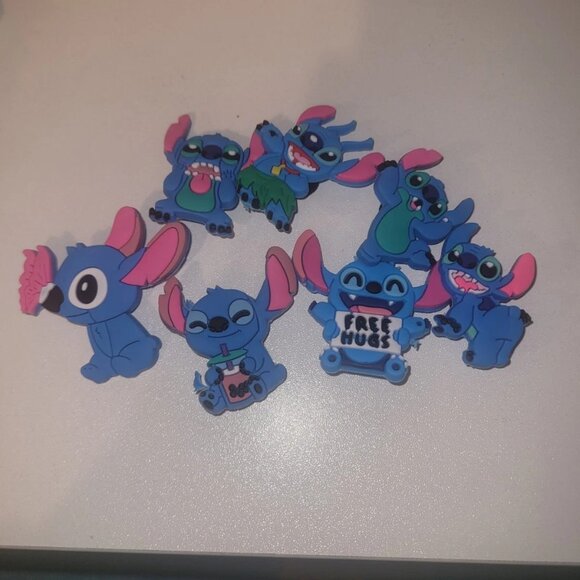 Stitch Croc Charms, Set Of 7 Large Charms - Picture 1 of 8
